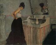 The fem in front of the toilet table Gustave Caillebotte